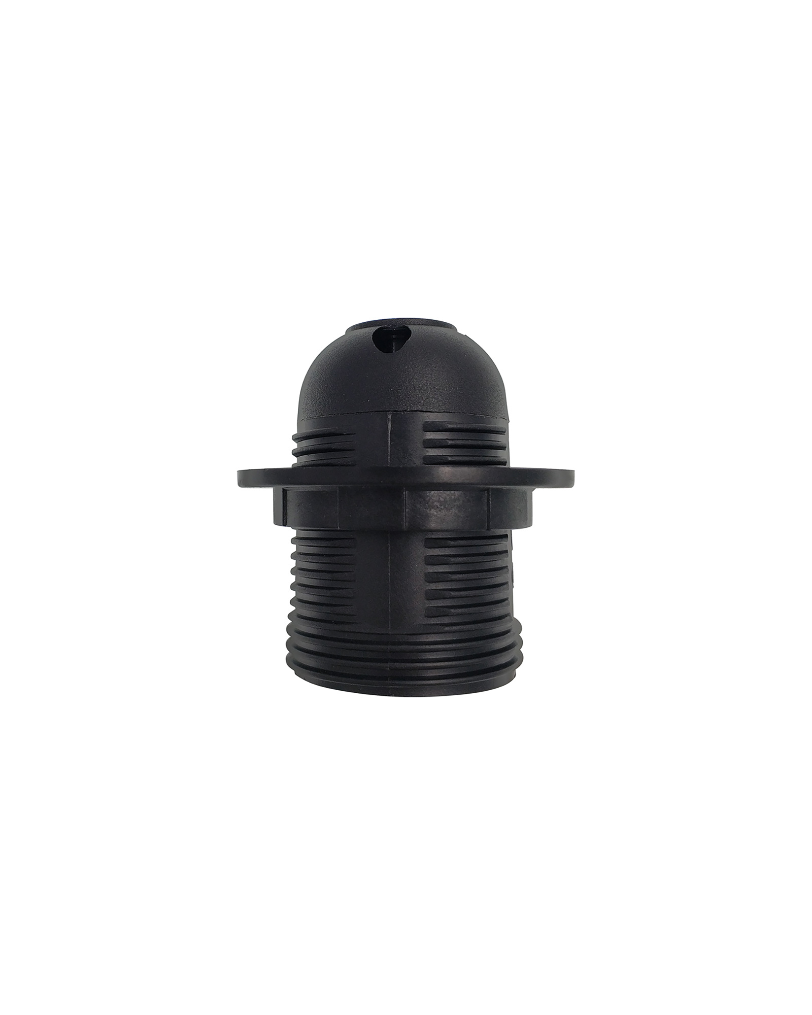 D0486  Additions E27 Lampholder With Shade Ring Black